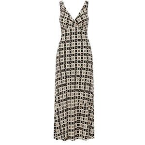 DISSH Dixon Black‎ Floral Bias Slip Dress NWT Size US6